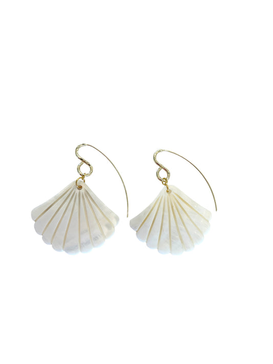 Shell Earrings on Fish Hook