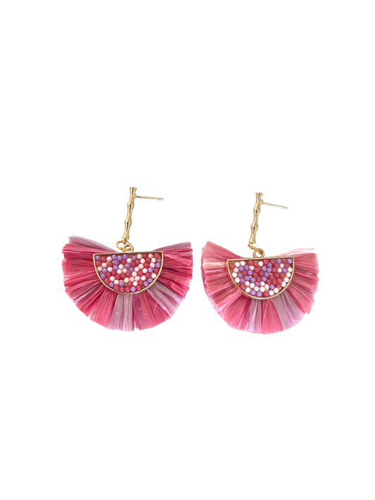 Bamboo Multicolor Pendant Earrings